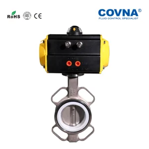 SS304 Pneumatic butterfly valve (2)